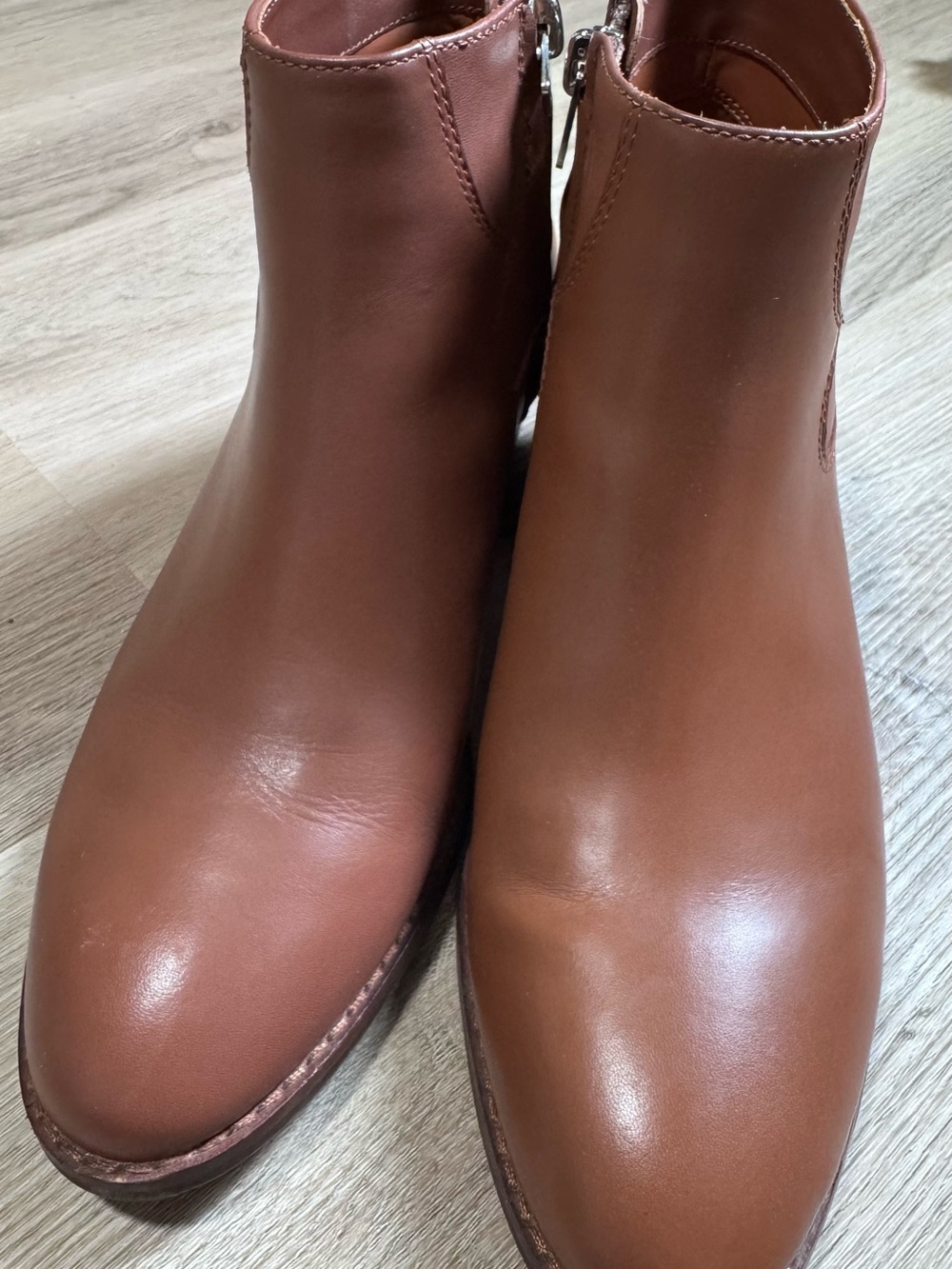 Women's Brown Leather Ankle Boots size 7